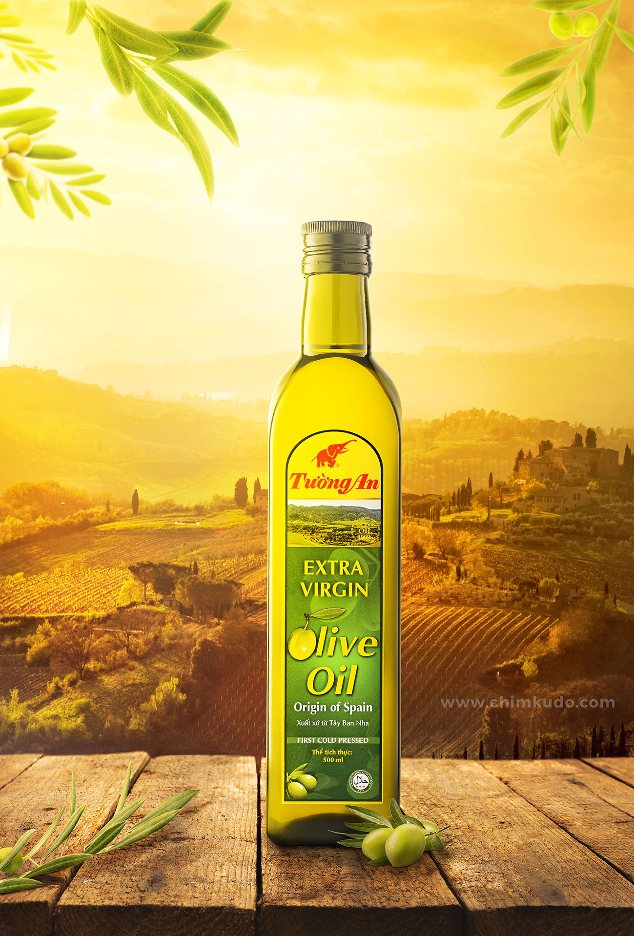 ảnh dầu ăn trên nền bối cảnh nước Ý Italy vùng tuscany