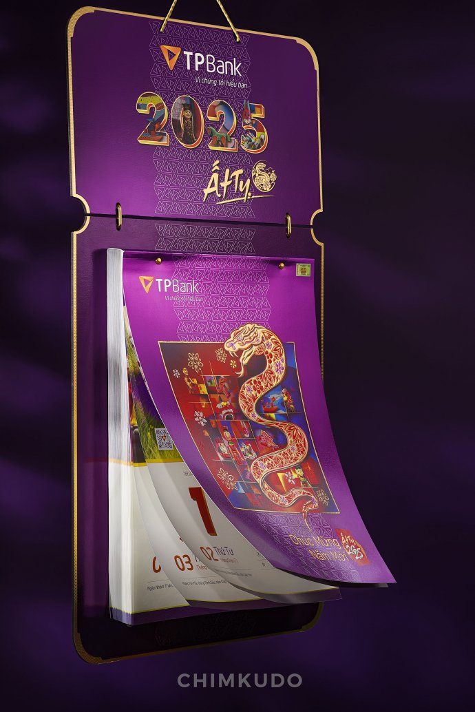 Bank Lunar New Year Calendar luxury high-end