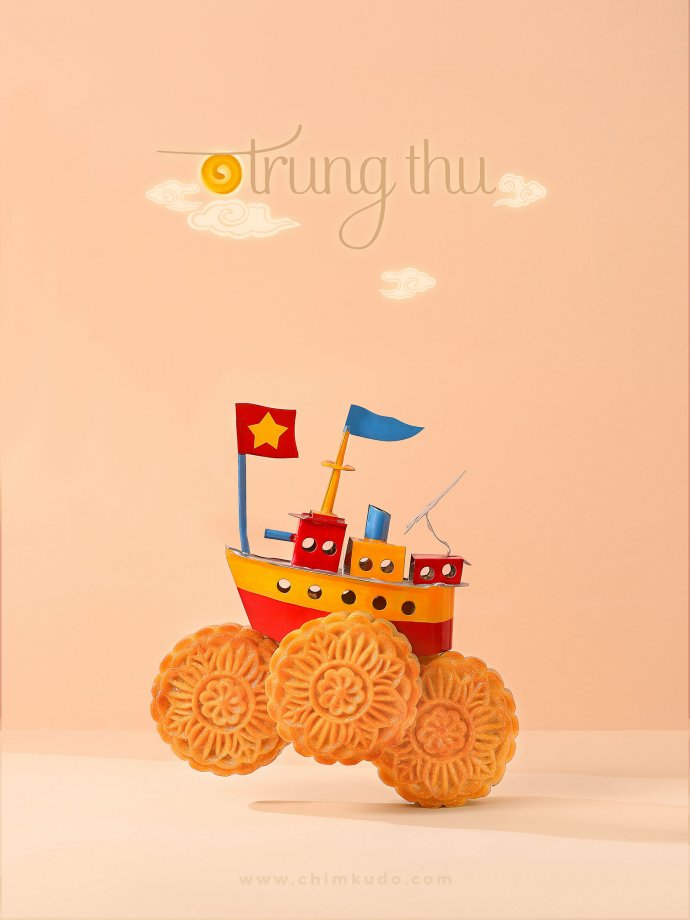 Mooncake Stilllife Toys Vietnamese Traditional_