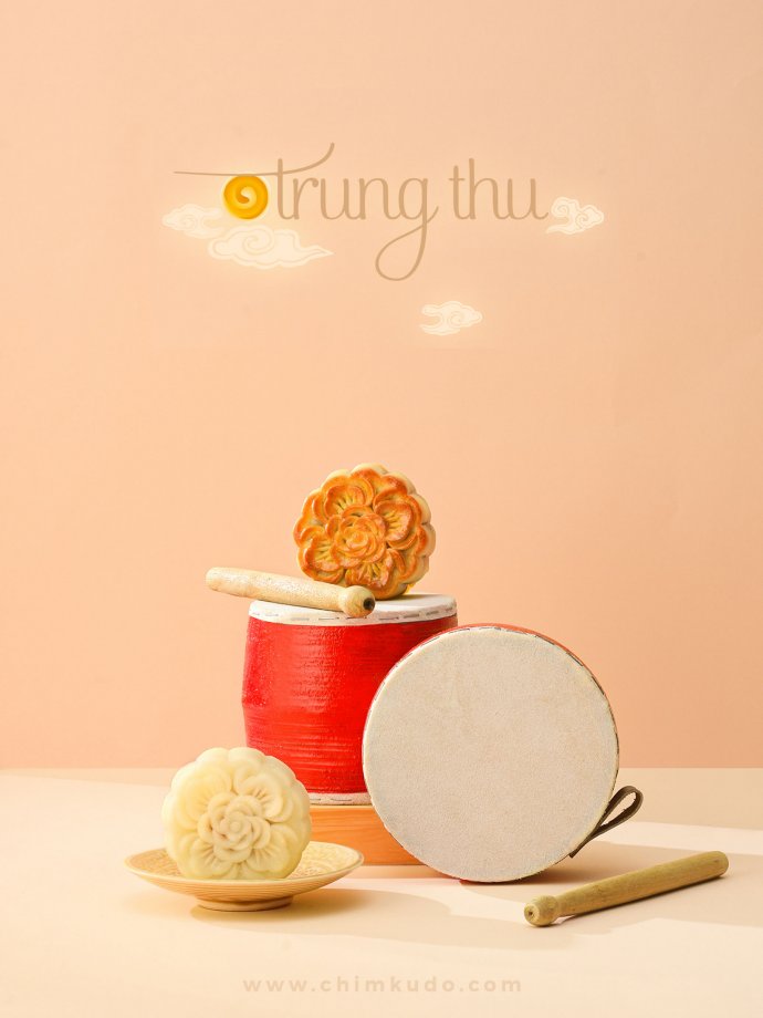 Mooncake Stilllife Toys Vietnamese Traditional_