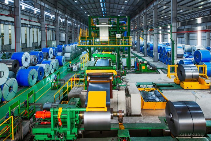 Steel product Factory Corporate photography