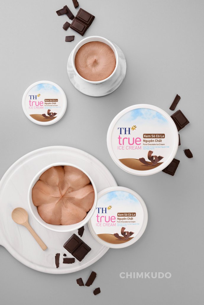TH True milk Ice cream Photography