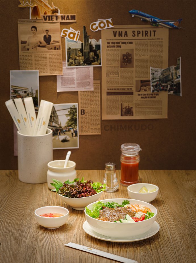 Street food onboard Vietnam Airlines Sky team Korean Japan food